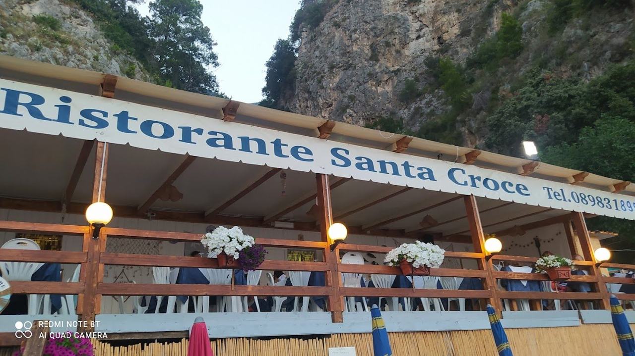 The remote pebble cove at Santa Croce near Amalfi reached by boat