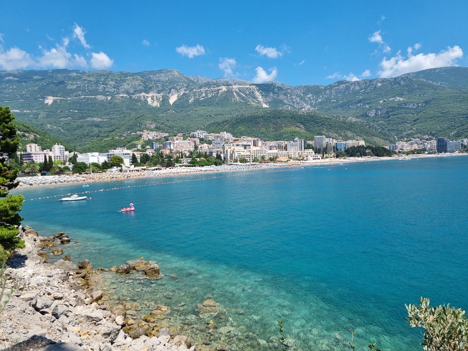 Becici Beach, the Montenegro coast