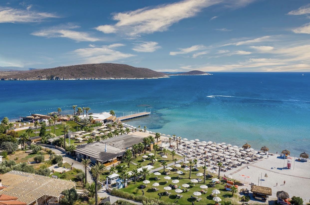 Cark Beach on the Cesme coast near Izmir in Turkey