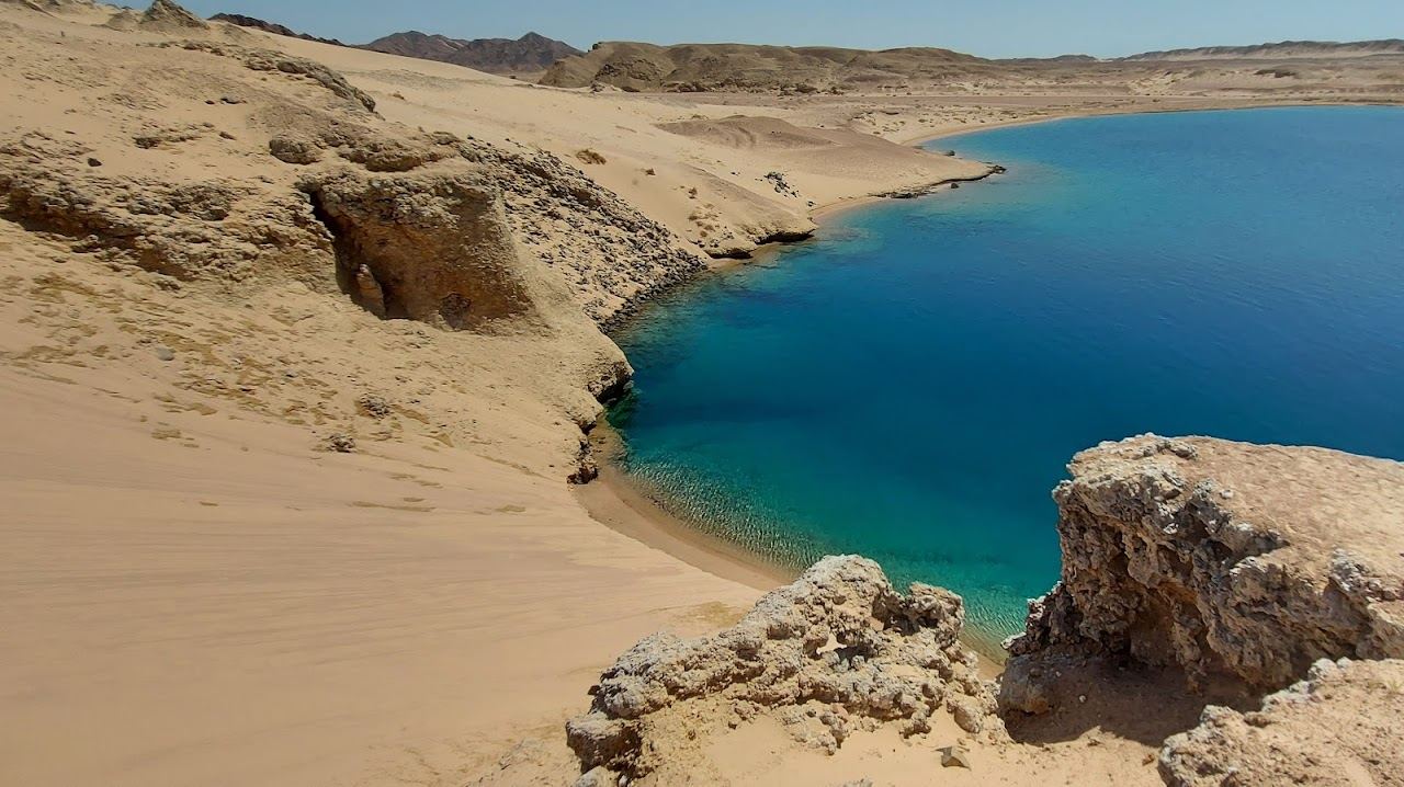 The coral walls and desert shore of Ras Mohammed National Park