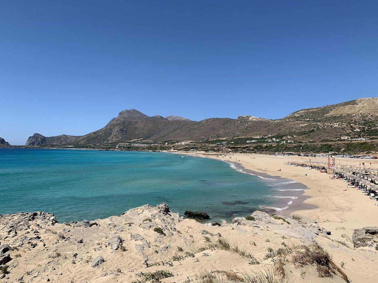 Falassarna beach in Crete Greece