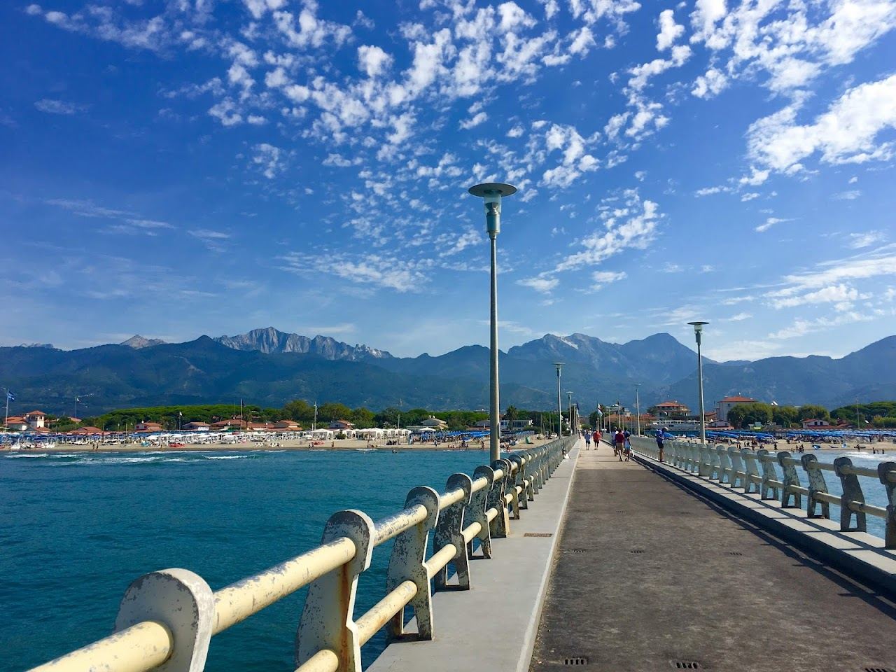 Forte dei Marmi beach on the Tuscany coast