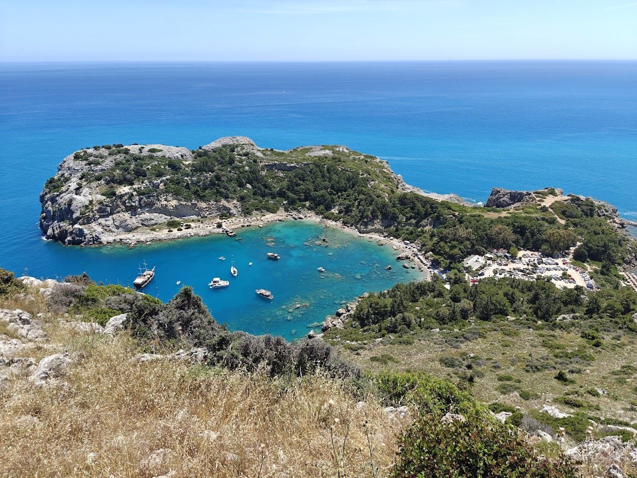 Anthony Quinn Bay beach in Faliraki, Rhodes