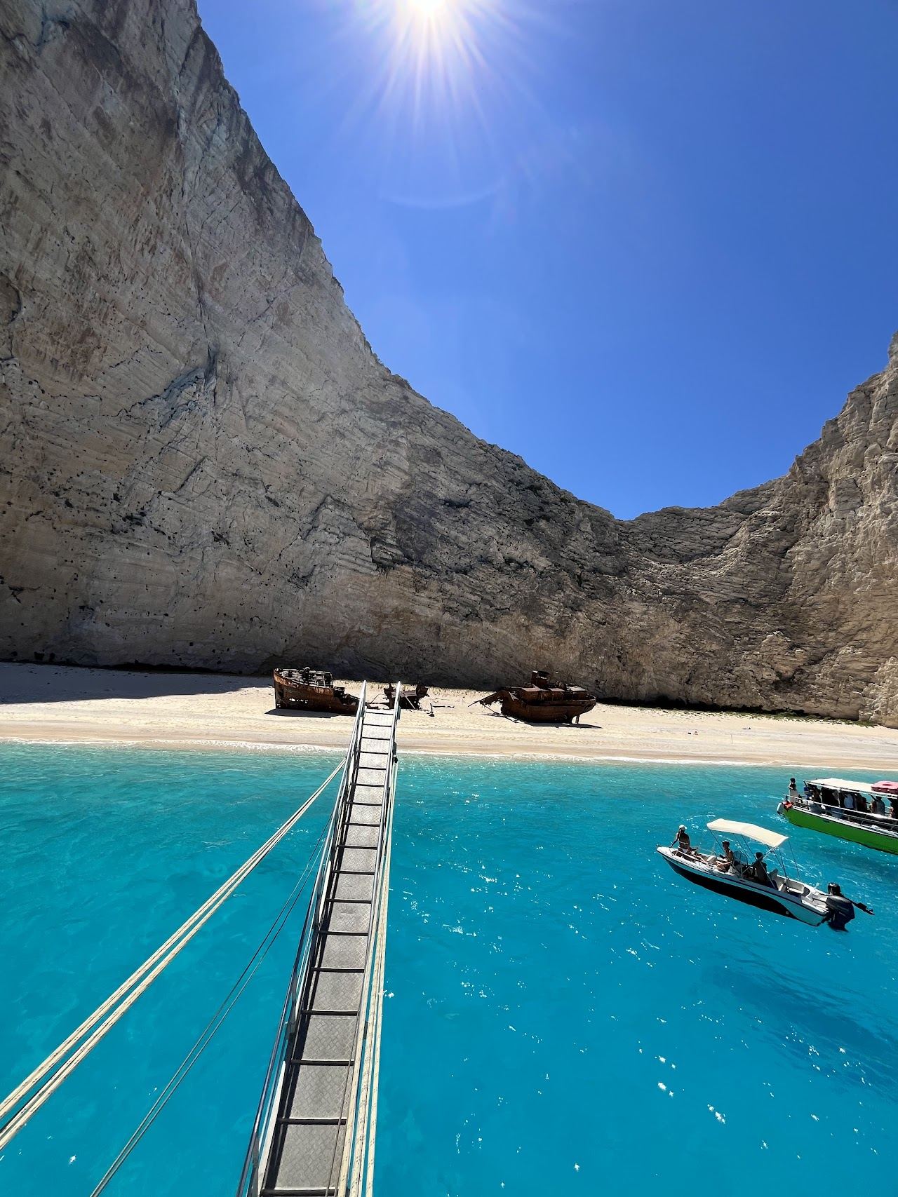 Navagio beach in Zakynthos