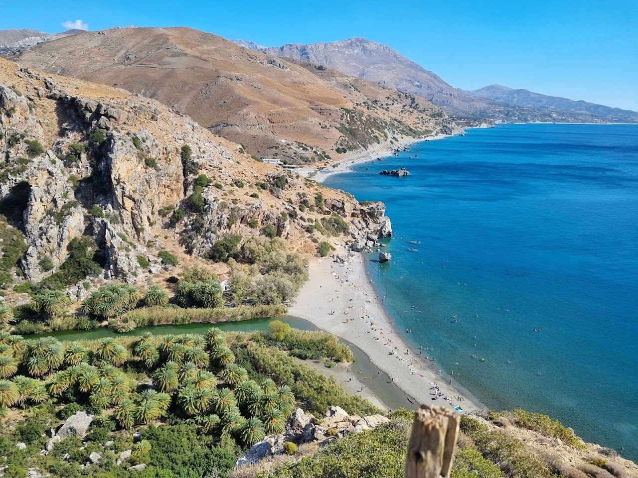 Preveli beach in Rethymno, Crete