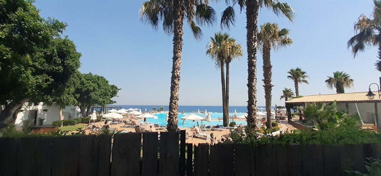 Ialysos beach on the coast of Greece