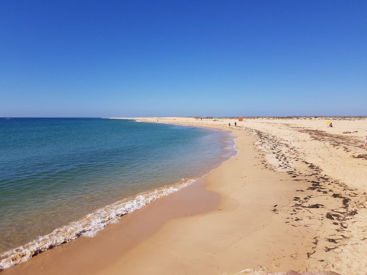 Ilha Deserta empty sand and low dunes off Faro in the Ria Formosa