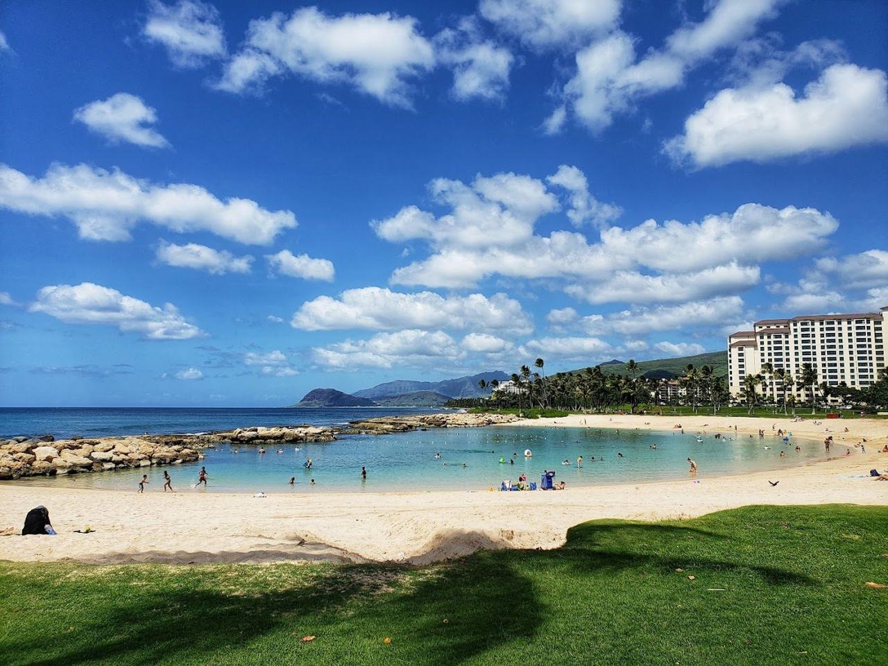 Map view of the Ko Olina lagoons on the leeward coast of Oahu