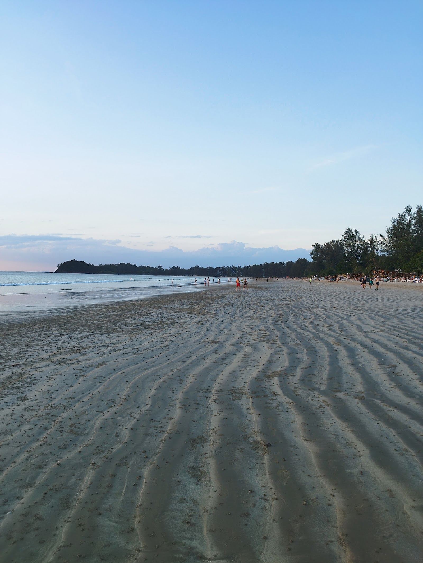 A glowing west coast sunset over the sea on Koh Lanta