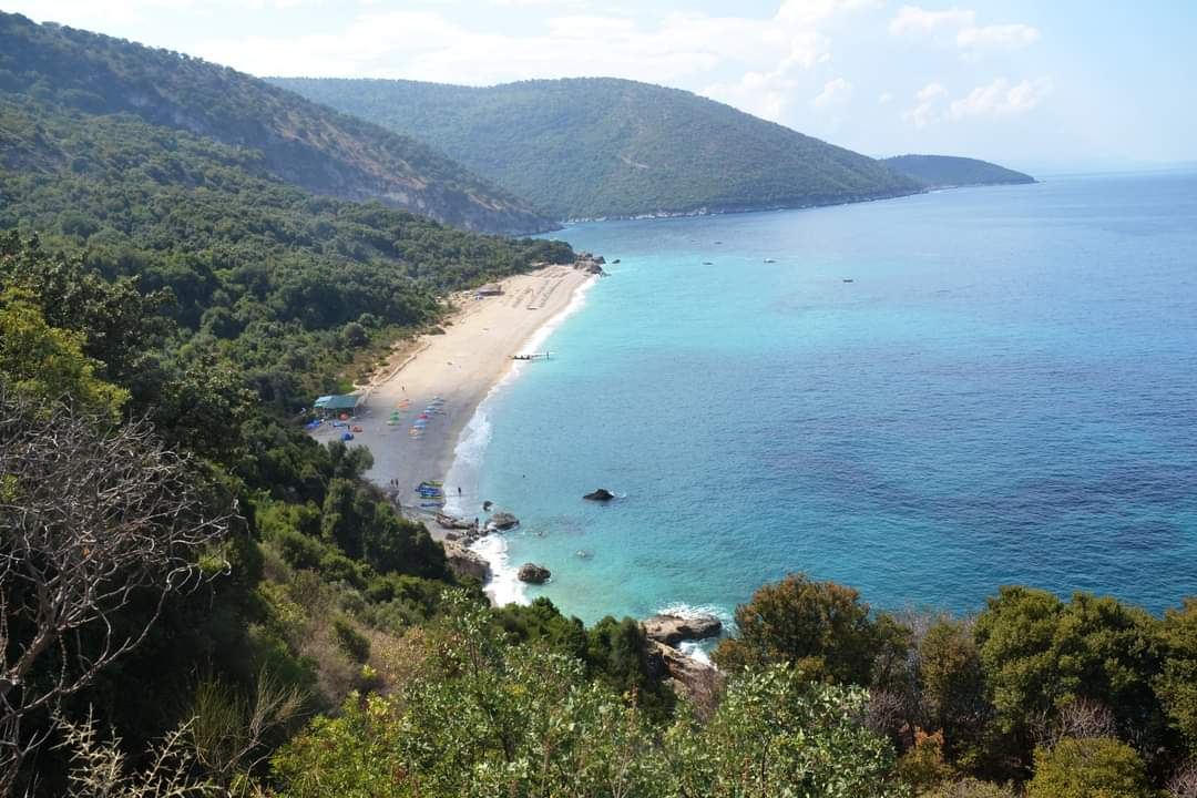 Krorez beach on the Albanian Riviera