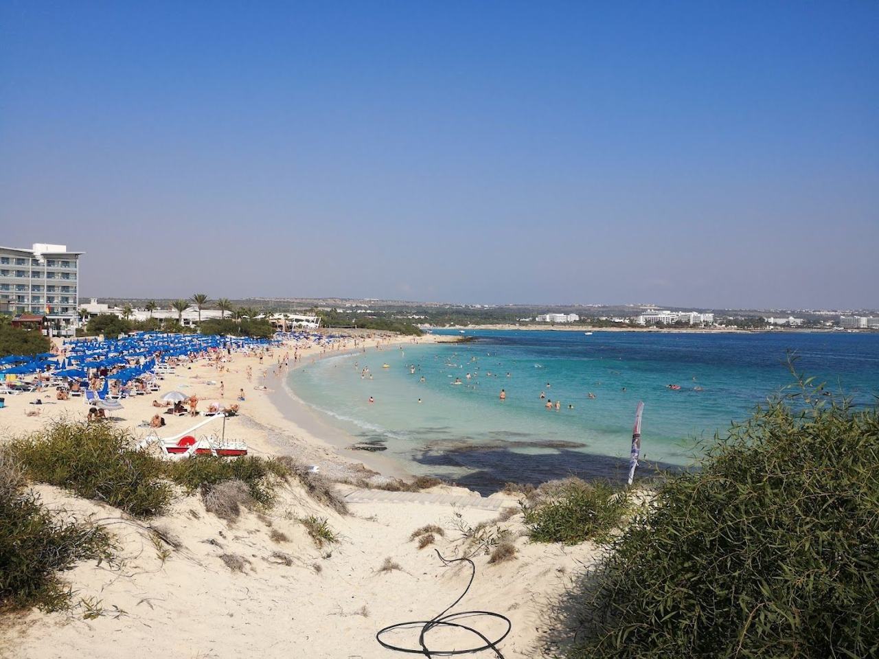 Makronissos beach on the coast of Cyprus