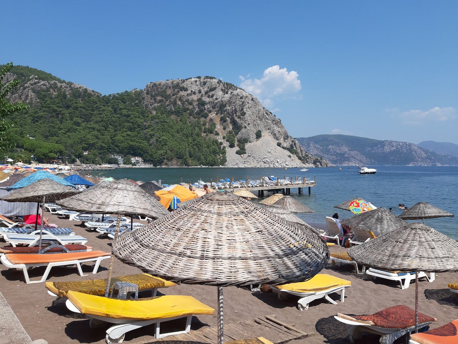 Sheltered cove of clear water at Turunc south of Marmaris