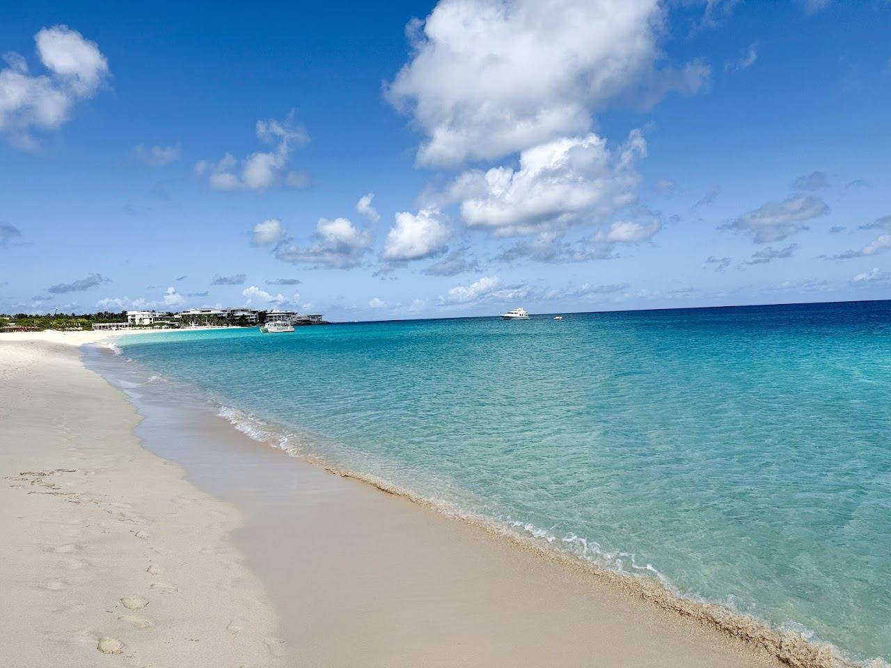 Soft sand and calm water at Meads Bay on the west coast of Anguilla