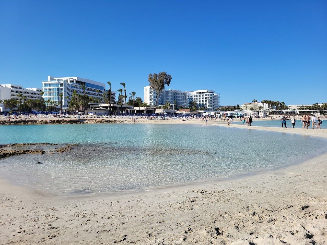 Nissi beach on the coast of Cyprus