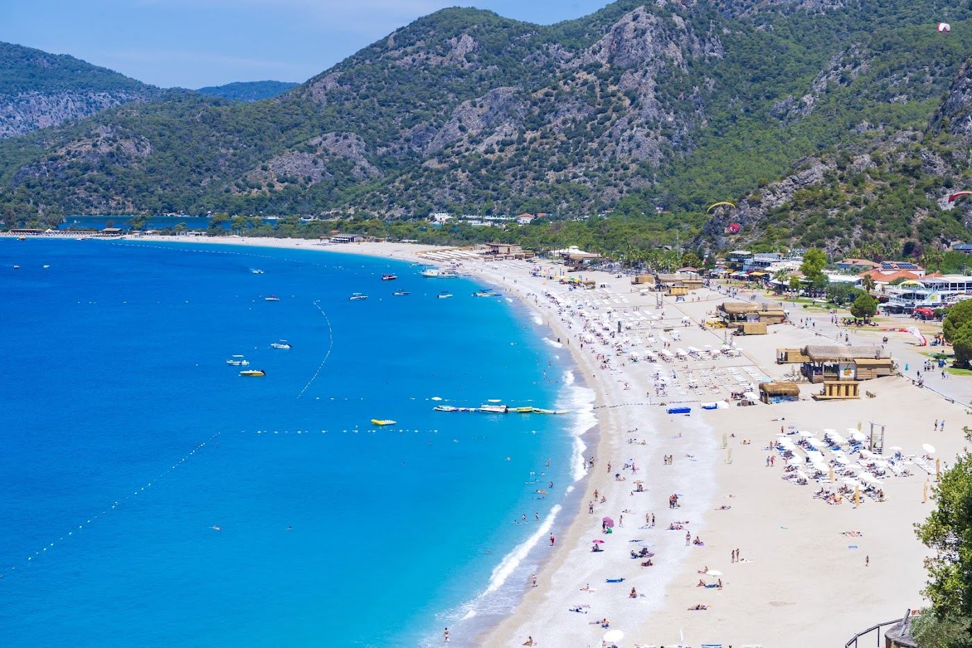 Belcekiz Beach on the Oludeniz coast near Fethiye in Turkey