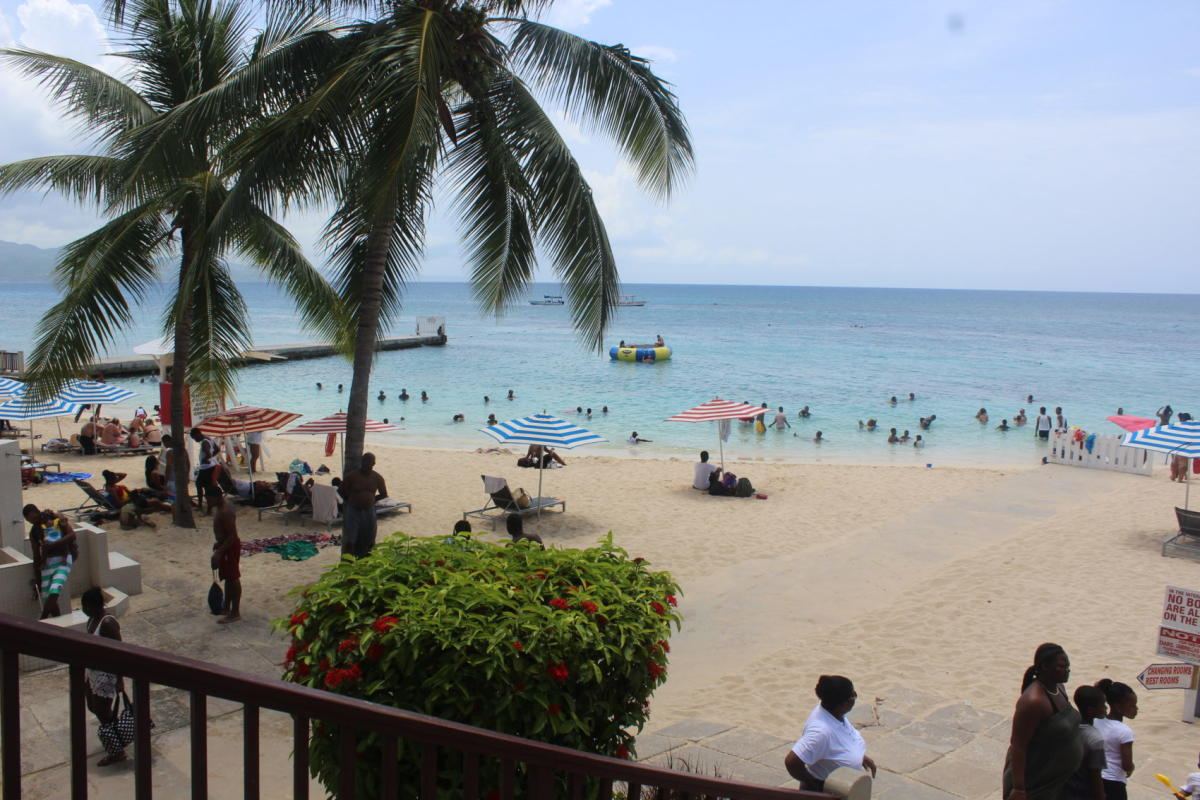 Doctor's Cave Beach at Montego Bay, Jamaica