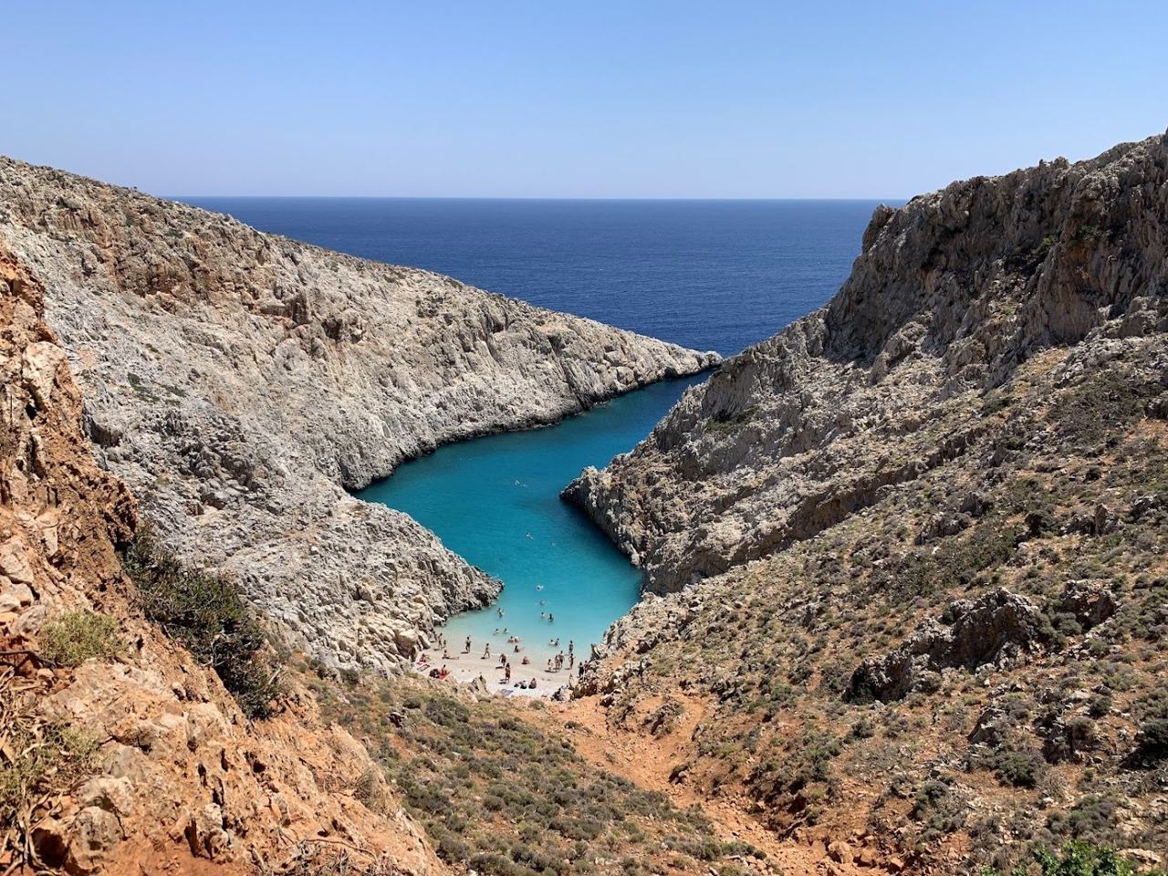 Seitan Limania beach in Crete Greece