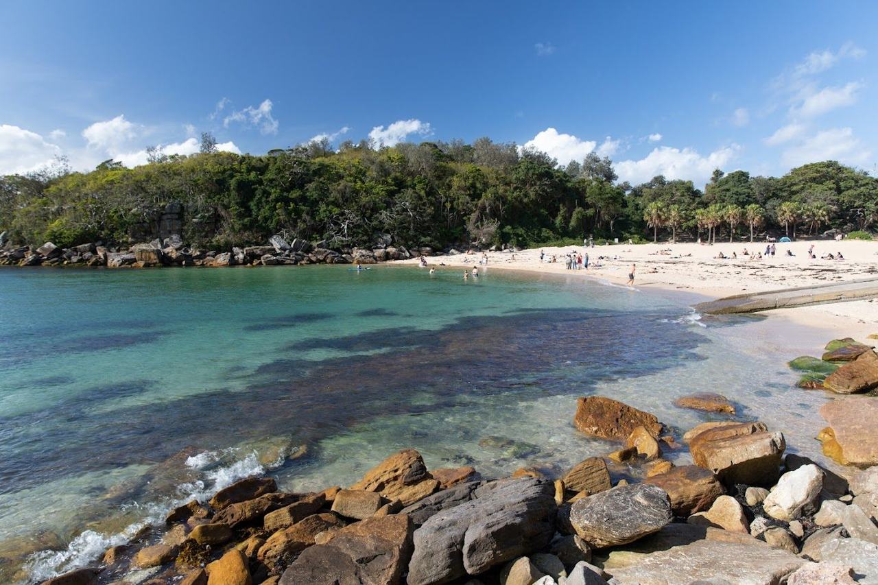 The sheltered snorkelling cove at Shelly Beach beside Manly in Sydney